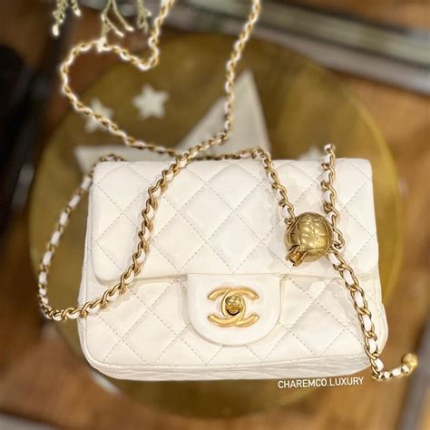 chanel gold ball flap bag|Chanel full flap bag.